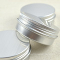 Silver Aluminum Tin with Screw Lid